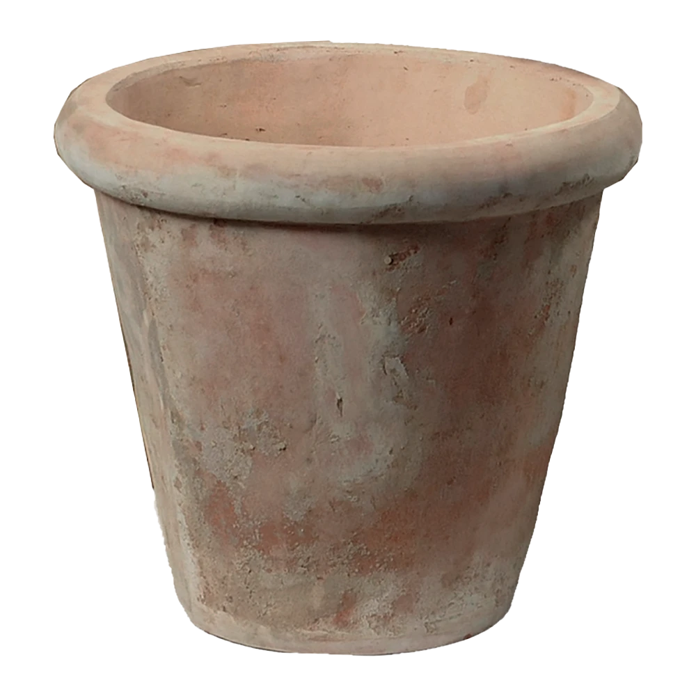 Bloempot Aged Planter - D36 X H32cm - Oranje 1 Bloempot Aged Planter - D36 X H32cm - Oranje