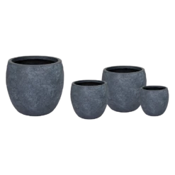 Bloempot Arizona Bullet - D57 X H50.5cm - Donkergrijs -Botanische Tuin arizona bullet graphite d57h505 bloempot 6 5