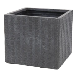 Plantenbak Arkansas Cubi - L34.5 B34.5 X H30cm - Donkergrijs