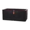 Capi Plantenbak Rechthoek Nature Rib NL - L73 X B39 X H32cm - Zwart