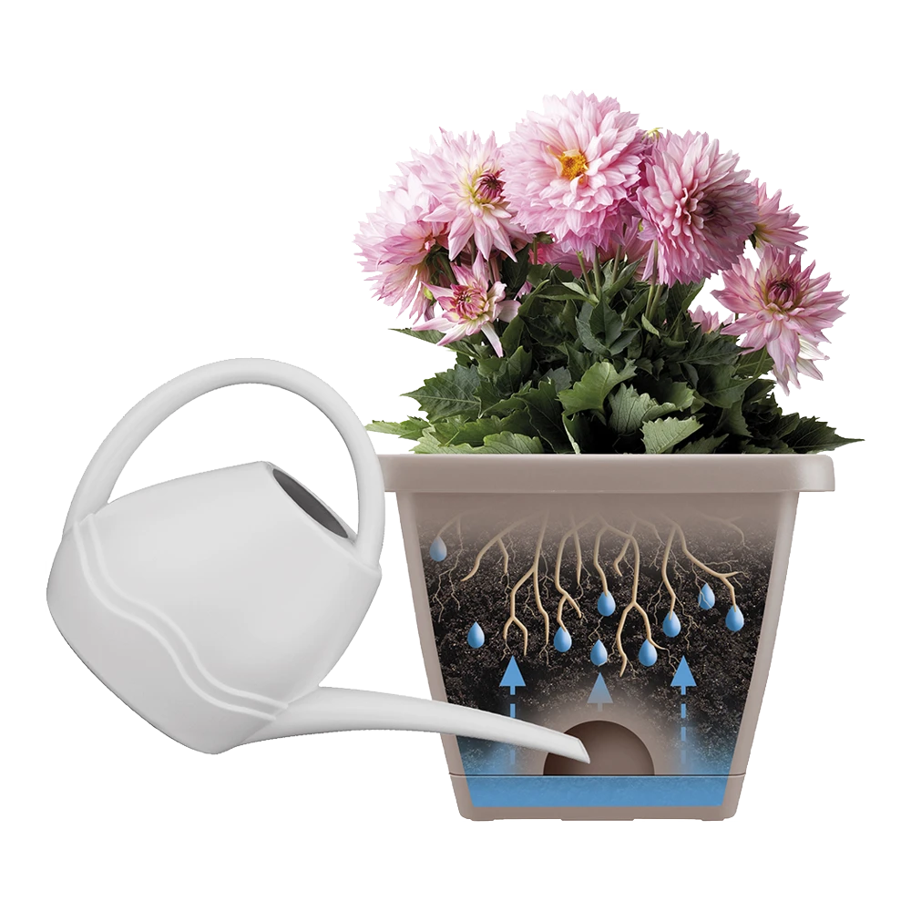 Balkonbak Elho Barcelona Allin 1 50cm - Antraciet 2 Balkonbak Elho Barcelona Allin 1 50cm - Antraciet - Afbeelding 2