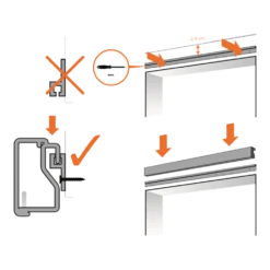 Vliegengordijn Zwaluwen - Creme/Zwart - 90 X 210cm - Sun-Arts -Botanische Tuin bevestiging vliegengordijn 1