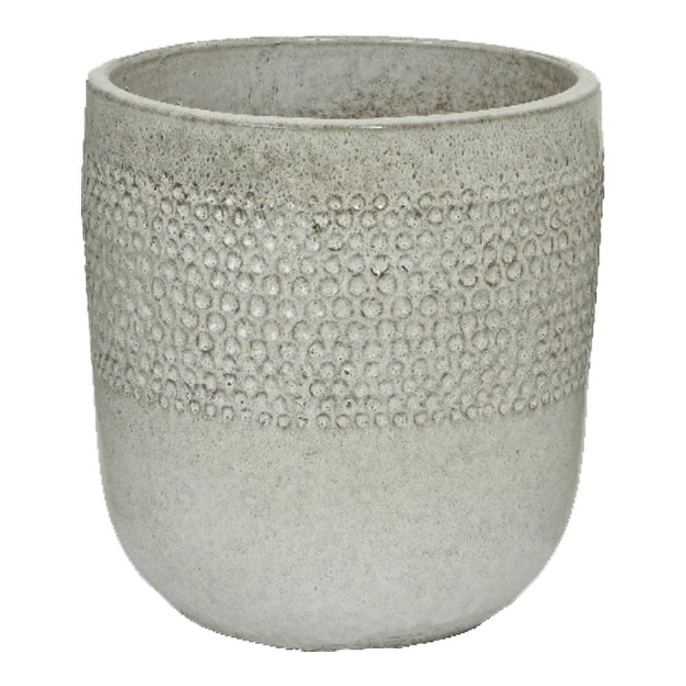 Bloempot Collin - D33 X H34cm - Wit 1 Bloempot Collin - D33 X H34cm - Wit