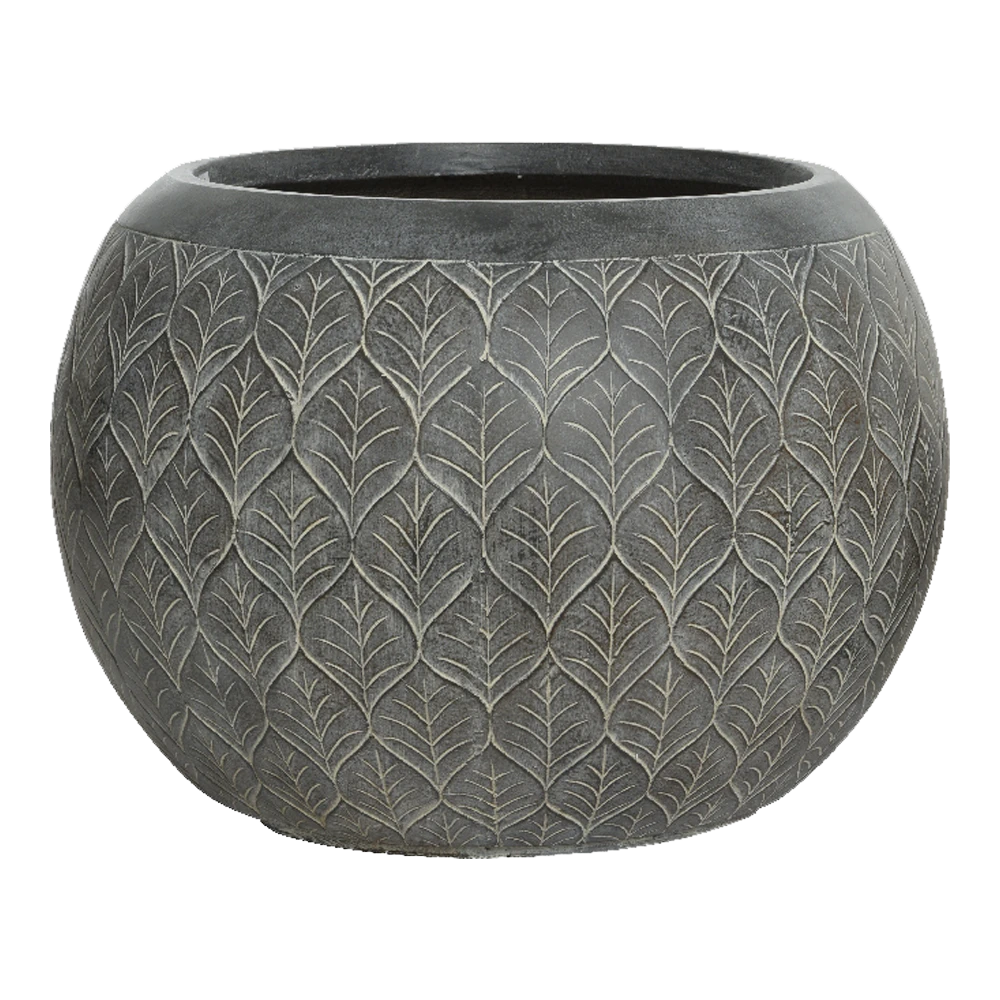 Bloempot Ella - D55 X H38cm - Grijs 1 Bloempot Ella - D55 X H38cm - Grijs