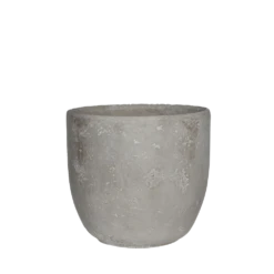 Bloempot Jimmy Rond - H18 X D19cm - Lichtgrijs