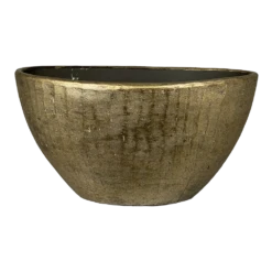 Bloempot Kos Ovaal - L55 X B23 X H29cm - Goud