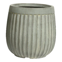 Bloempot Laura - D43 X H43cm - Grijs -Botanische Tuin bloempot laura grijs bloempot 1 1