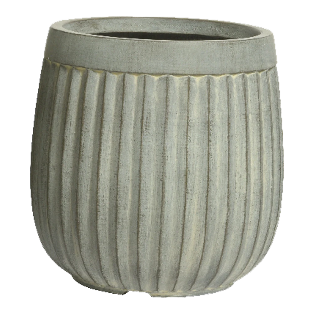 Bloempot Laura - D32 X H32cm - Grijs 1 Bloempot Laura - D32 X H32cm - Grijs