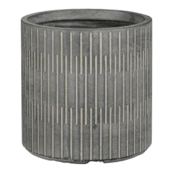 Bloempot Oslo - D31 X H30,5cm - Zwart-grijs