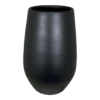 Bloempot Petra Hoog - D23 X H35cm - Mat Zwart