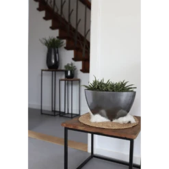 Bloempot Petra - D33 X H31cm - Platinum -Botanische Tuin bloempot petra platinum bloempot 3 1