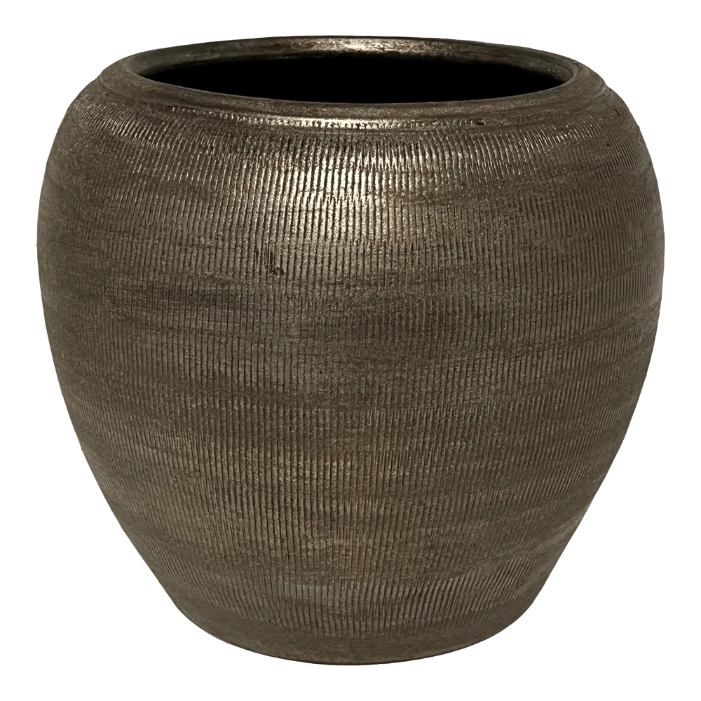 Bloempot Phoenix - D29 X H27cm - Zilver 1 Bloempot Phoenix - D29 X H27cm - Zilver