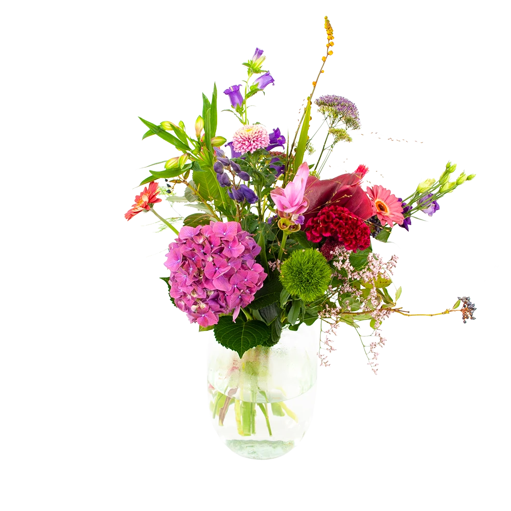 Boeket Paarse Passie Klein 1 Boeket Paarse Passie Klein