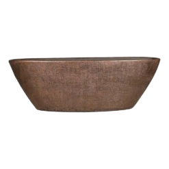 Bloempot Mira Ovaal - L69 X B17 X H25cm - Koper