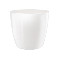 Bloempot Elho Brussels Diamond Rond 25cm - Wit