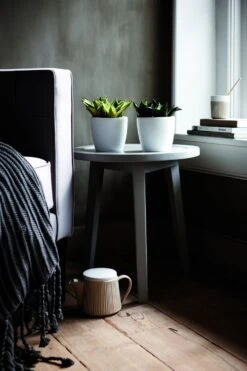 Bloempot Elho Brussels Diamond Rond 25cm - Wit -Botanische Tuin brussels diamond rond 25cm bloempot wit 7 20