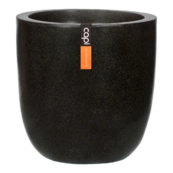 Capi Bloempot Bol Lux Terrazo - D28 X H26cm - Zwart