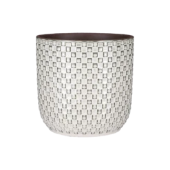 Bloempot Daan - D21.5 X H20.5cm - Wit