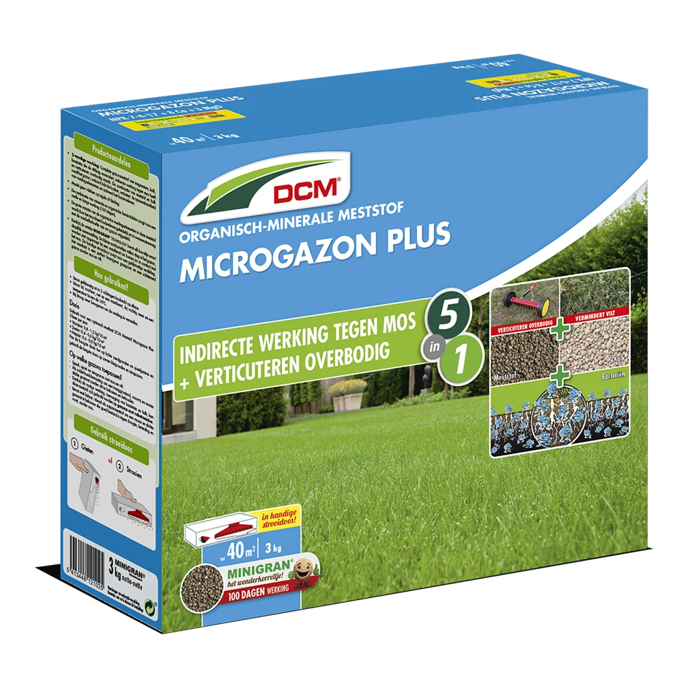 DCM Meststof Microgazon Plus - 3kg - Gazonmeststof 1 DCM Meststof Microgazon Plus - 3kg - Gazonmeststof