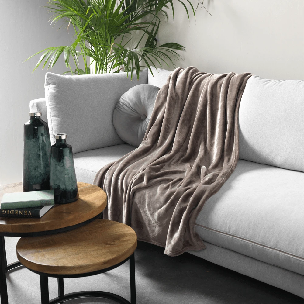 Dutch Decor Plaid Harvey - 150x200cm - Driftwood 2 Dutch Decor Plaid Harvey - 150x200cm - Driftwood - Afbeelding 2