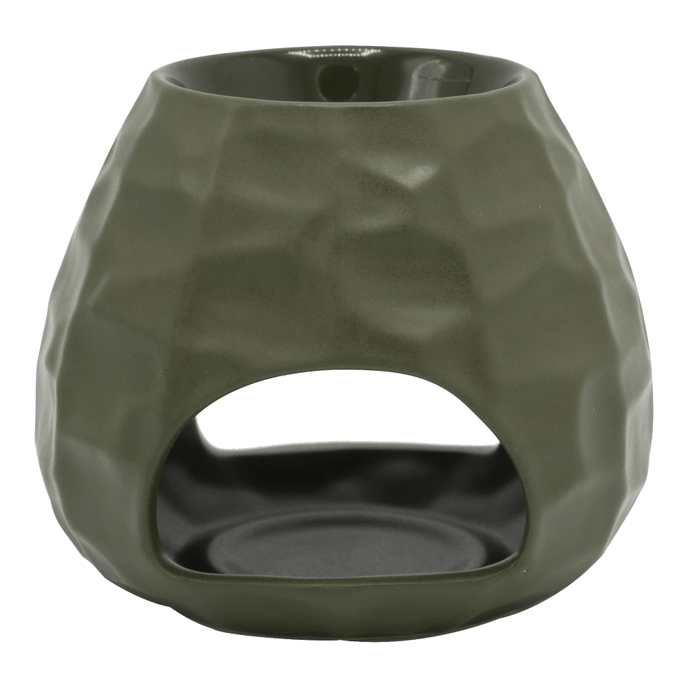 Geurchips Brander Gebeiteld Bol Leger Groen - ScentChips 1 Geurchips Brander Gebeiteld Bol Leger Groen - ScentChips