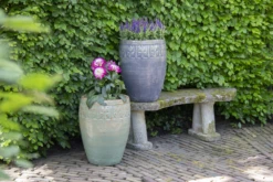 Bloempot Glazed Off Vase - D58 X H71cm - Groen -Botanische Tuin glazed off vase green d58h71 bloempot groen 7 6