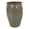 Bloempot Glazed Off Rim Vase - D48 X H71cm - Groen
