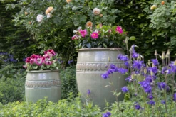 Bloempot Glazed Off Rim Vase - D48 X H71cm - Groen -Botanische Tuin glazed off vase rim green d48h71 bloempot groen 7 6