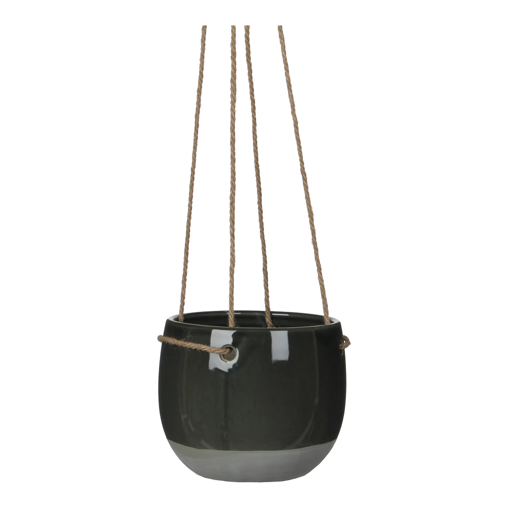 Hangpot Resa - D16,5 X H13,5cm - Donkergrijs 1 Hangpot Resa - D16,5 X H13,5cm - Donkergrijs