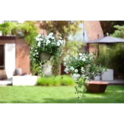 Elho Hangschaal Vibia Campana 26cm - Saliegroen -Botanische Tuin hangschaal vibia campana 26cm saliegroen hangpot saliegroen 4 1