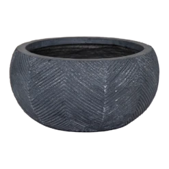 Plantenschaal Iowa Bullet - D31 X H15.5cm - Donkergrijs