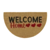HAMAT Kokosmat Ruco Welcome Home Halfrond - 75x45cm - Naturel - Deurmat