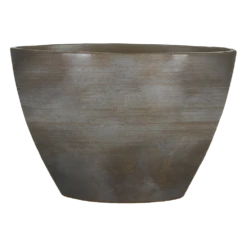 Bloempot Lester Ovaal - L40 X B20 X H27cm - Donkergrijs