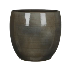 Bloempot Lester - D33 X H31cm - Donkergrijs