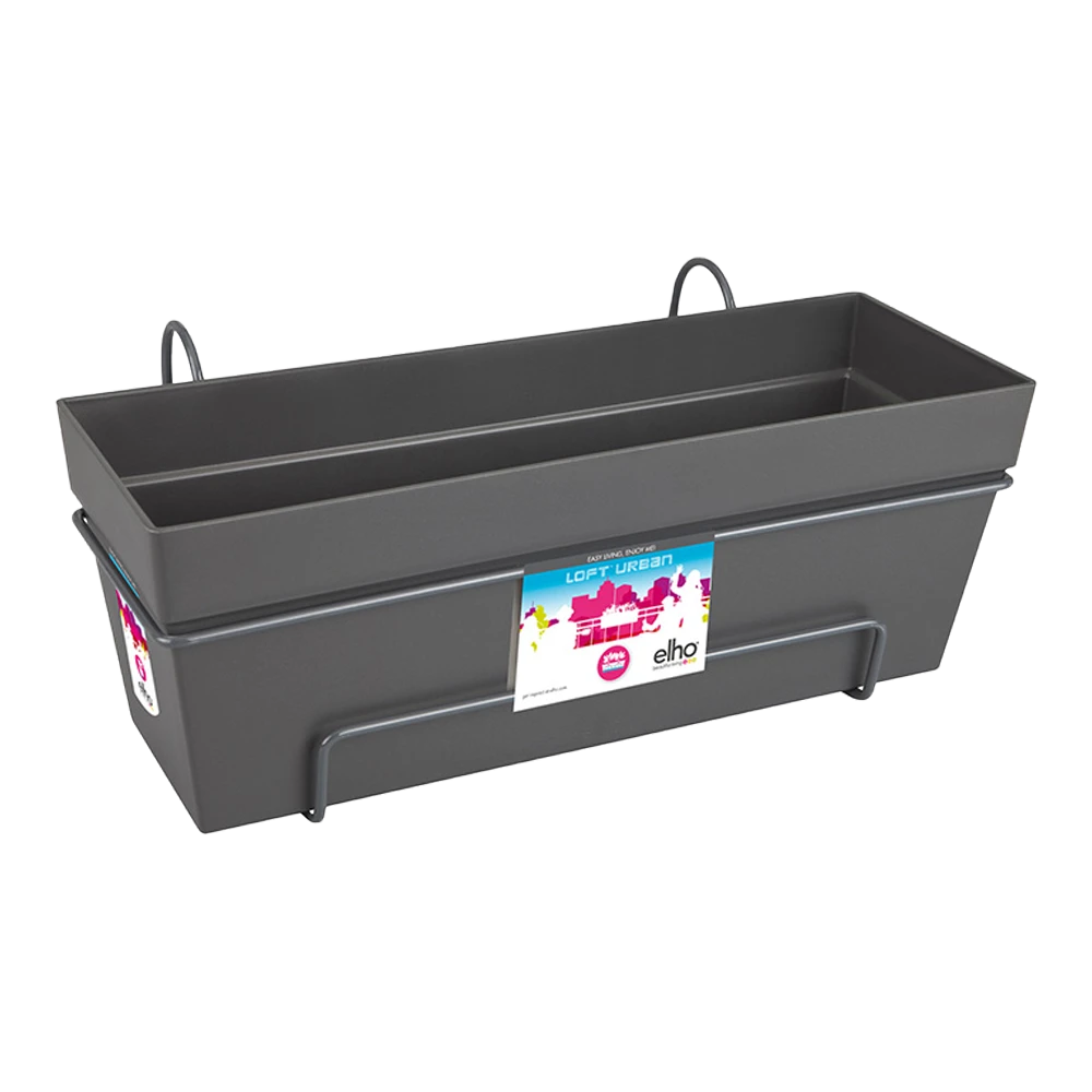Balkonbak Elho Loft Urban Allin1 50cm - Antraciet 2 Balkonbak Elho Loft Urban Allin1 50cm - Antraciet - Afbeelding 2