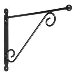 Nature Muurhaak Met Knop En Dubbele Sierkrul - 30x40cm