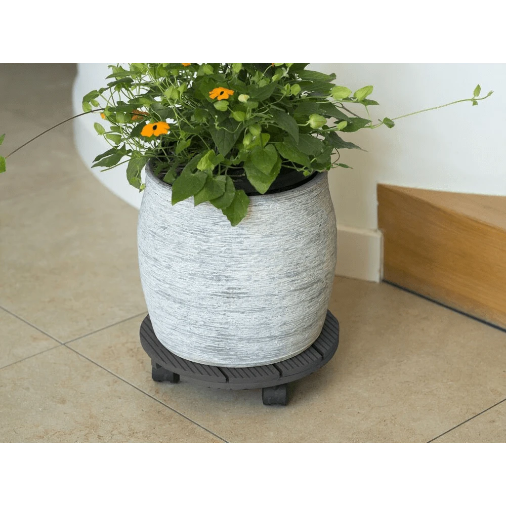 Plantentrolley Rond HKC - 30cm - Antraciet - Max. 50kg - Nature 2 Plantentrolley Rond HKC - 30cm - Antraciet - Max. 50kg - Nature - Afbeelding 2