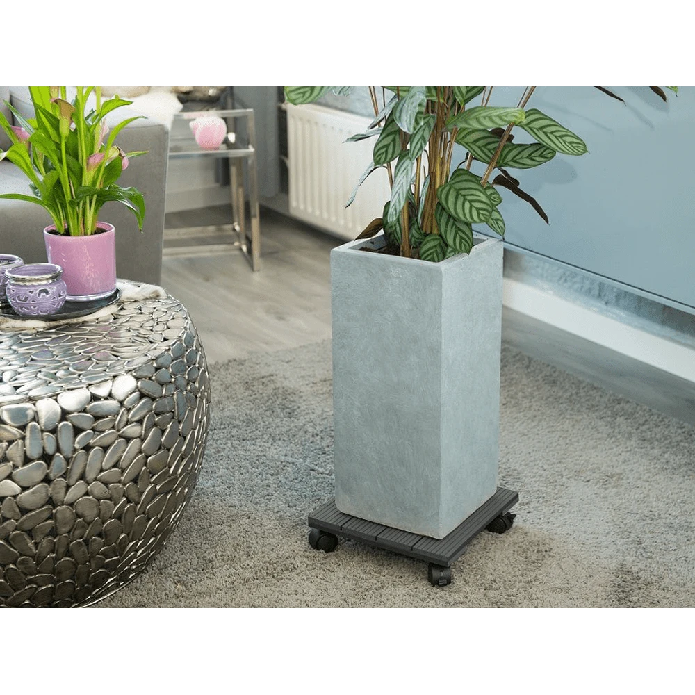 Plantentrolley Vierkant HKC - 30x30cm - Antraciet - Max. 50kg - Nature 2 Plantentrolley Vierkant HKC - 30x30cm - Antraciet - Max. 50kg - Nature - Afbeelding 2