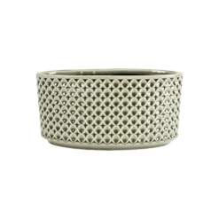 Bloempot Thies Ovaal - L26 X B12 X H13cm - Olijf Groen