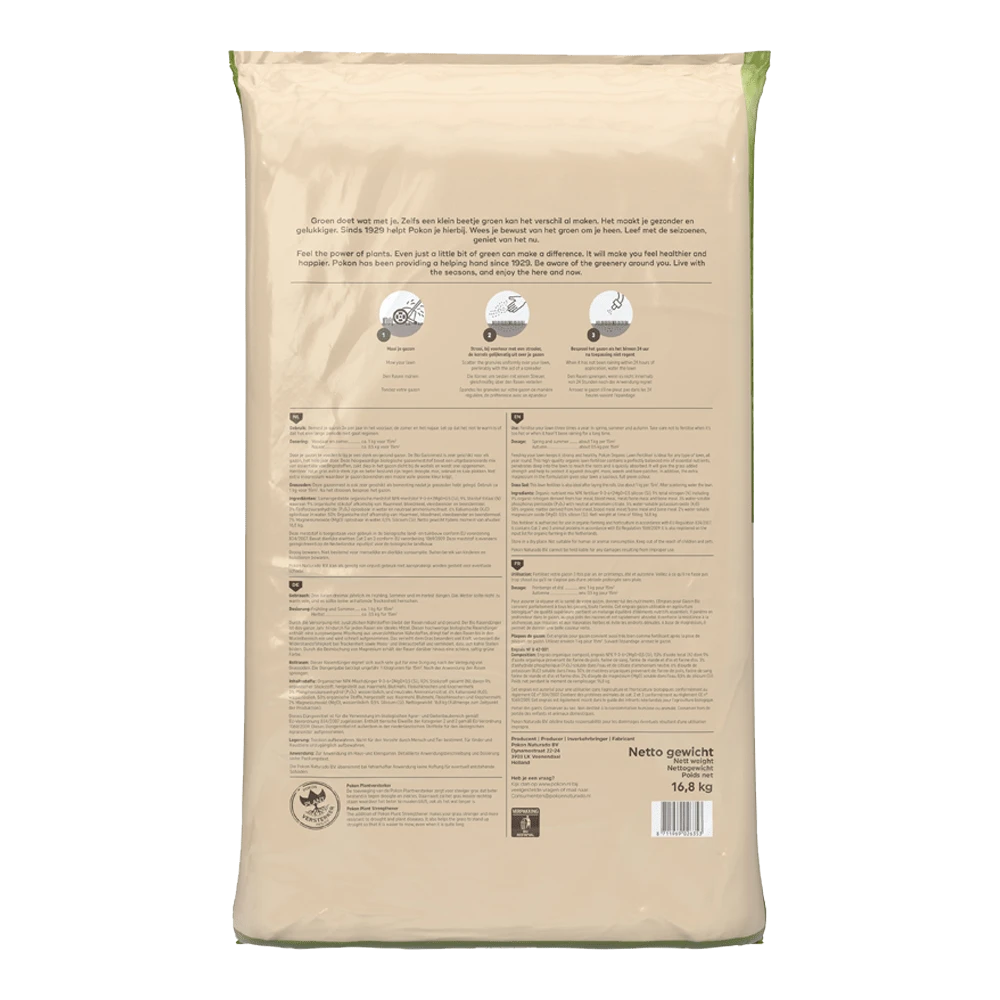 Pokon Bio Gazonmest 16,8kg Voor 250mu00b2 - Gazonmeststof 2 Pokon Bio Gazonmest 16,8kg Voor 250mu00b2 - Gazonmeststof - Afbeelding 2