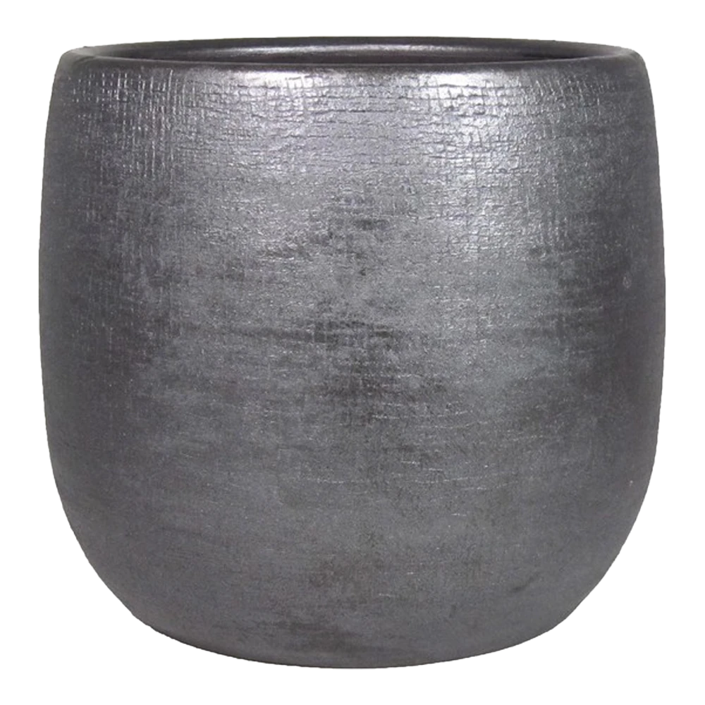 Bloempot Mira - D49 X H45cm - Antraciet 1 Bloempot Mira - D49 X H45cm - Antraciet