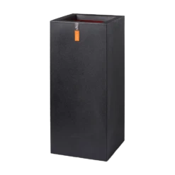 Capi Plantenbak Rechthoek Urban Smooth NL - L36 X B36 X H79cm - Zwart