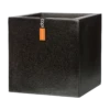 Capi Plantenbak Vierkant Lux Terrazo - L80 X B80 X H80cm - Zwart