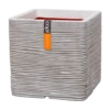 Capi Plantenbak Vierkant Nature Rib NL - L30 X B30 X H30cm - Ivoor