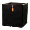 Capi Plantenbak Vierkant Nature Row NL - L30 X B30 X H30cm - Zwart