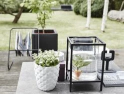 Capi Plantenbak Vierkant Urban Smooth NL - L30 X B30 X H30cm - Zwart -Botanische Tuin pot vierkant smooth nl 30x30x30 zwart plantenbak 6 8