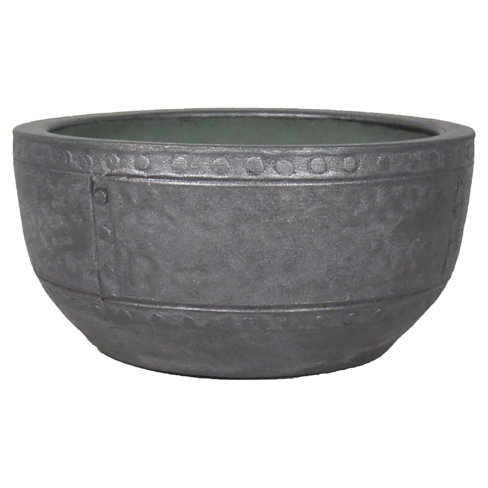 Plantenschaal Fien - D29 X H14cm - Antraciet 1 Plantenschaal Fien - D29 X H14cm - Antraciet