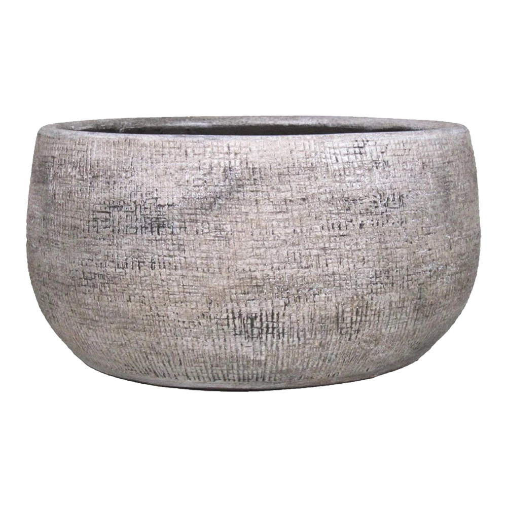 Plantenschaal Mira - D29 X H14cm - Wit 1 Plantenschaal Mira - D29 X H14cm - Wit