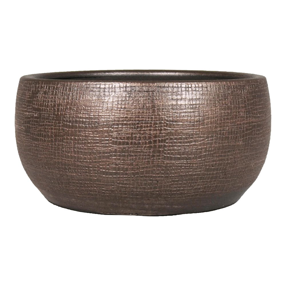 Plantenschaal Mira - D29 X H14cm - Koper 1 Plantenschaal Mira - D29 X H14cm - Koper