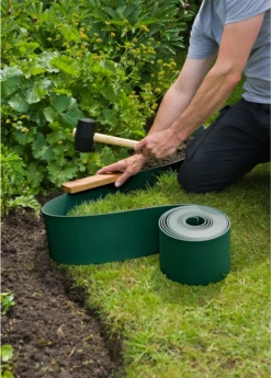 Tuinborderrand PE Groen 3mm - 10x0,15m - Nature -Botanische Tuin tuinborderrand pe groen 3mm 10x0 15m nature 4